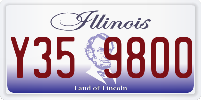 IL license plate Y359800
