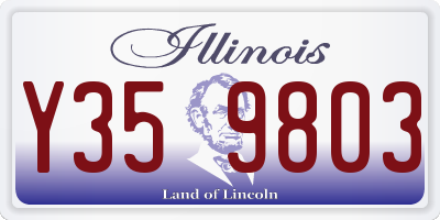 IL license plate Y359803