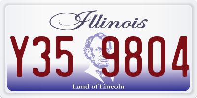 IL license plate Y359804