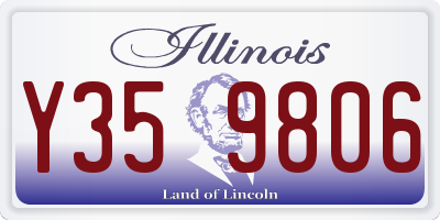 IL license plate Y359806