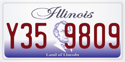 IL license plate Y359809