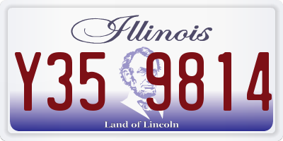 IL license plate Y359814