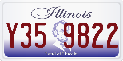 IL license plate Y359822