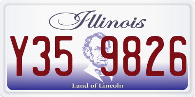 IL license plate Y359826