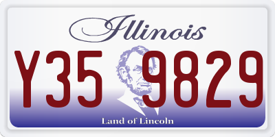 IL license plate Y359829