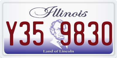 IL license plate Y359830