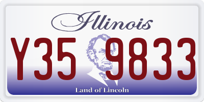 IL license plate Y359833