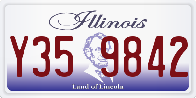 IL license plate Y359842