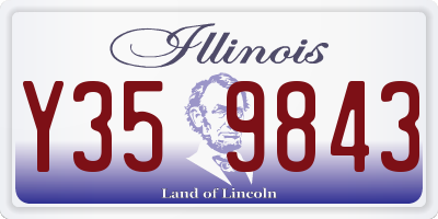 IL license plate Y359843