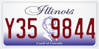 IL license plate Y359844