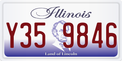 IL license plate Y359846