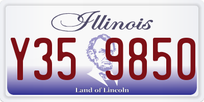 IL license plate Y359850