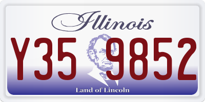 IL license plate Y359852