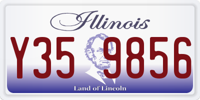 IL license plate Y359856