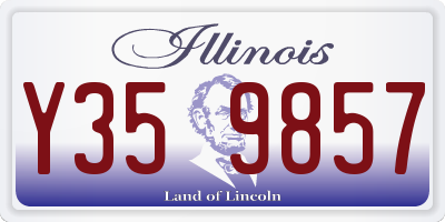 IL license plate Y359857