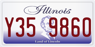 IL license plate Y359860