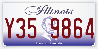 IL license plate Y359864