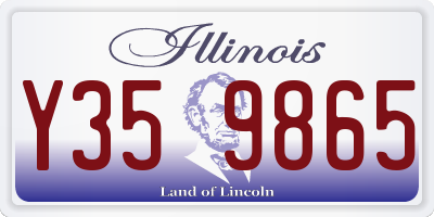 IL license plate Y359865