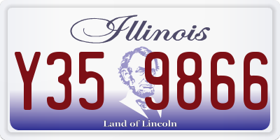 IL license plate Y359866