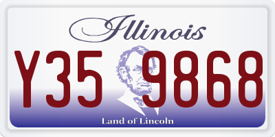 IL license plate Y359868