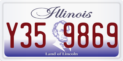 IL license plate Y359869
