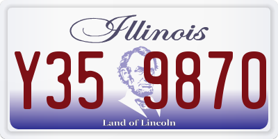 IL license plate Y359870