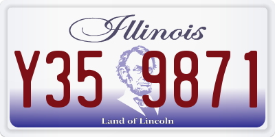 IL license plate Y359871