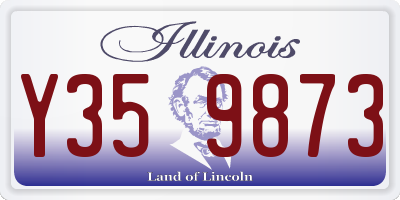 IL license plate Y359873