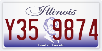 IL license plate Y359874