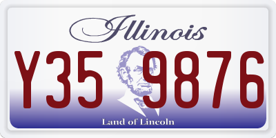 IL license plate Y359876