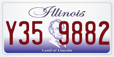 IL license plate Y359882