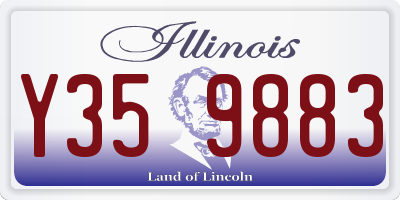 IL license plate Y359883