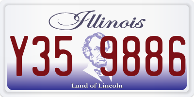 IL license plate Y359886