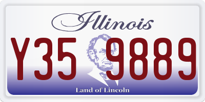 IL license plate Y359889