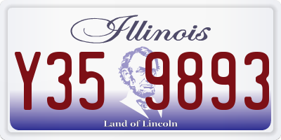 IL license plate Y359893