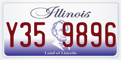 IL license plate Y359896