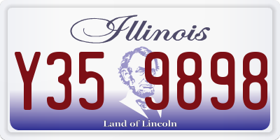 IL license plate Y359898