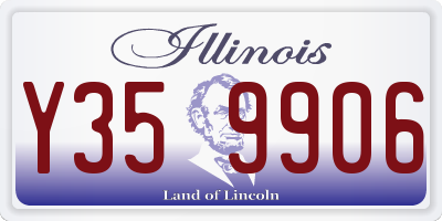 IL license plate Y359906