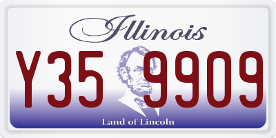 IL license plate Y359909