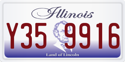 IL license plate Y359916