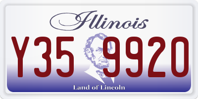 IL license plate Y359920