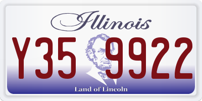 IL license plate Y359922