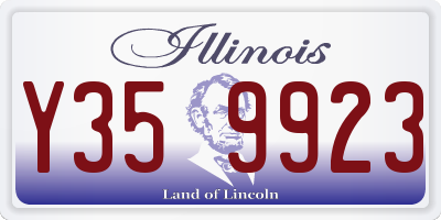 IL license plate Y359923