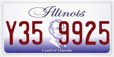 IL license plate Y359925