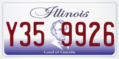 IL license plate Y359926