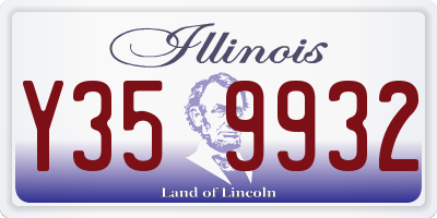 IL license plate Y359932