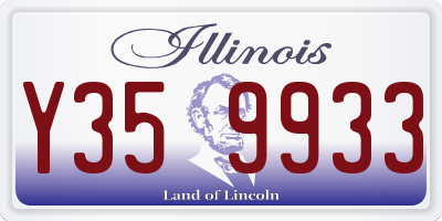 IL license plate Y359933