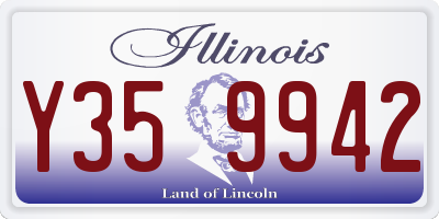 IL license plate Y359942
