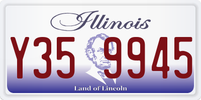 IL license plate Y359945