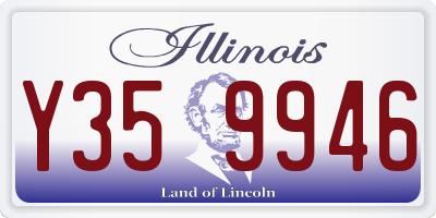 IL license plate Y359946